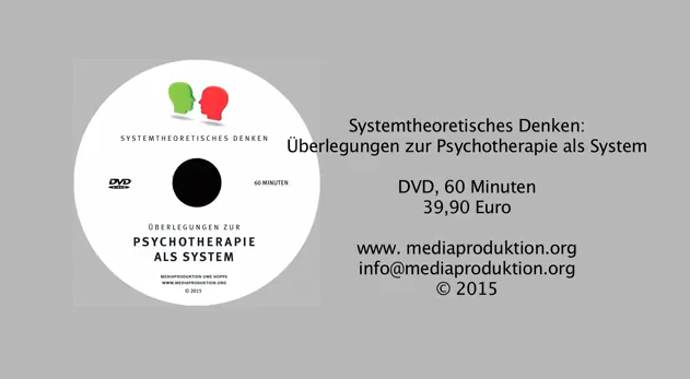 Abbildung der DVD 'Systemtheoretisches Denken: Überlegungen zur Psychotherapie als System'